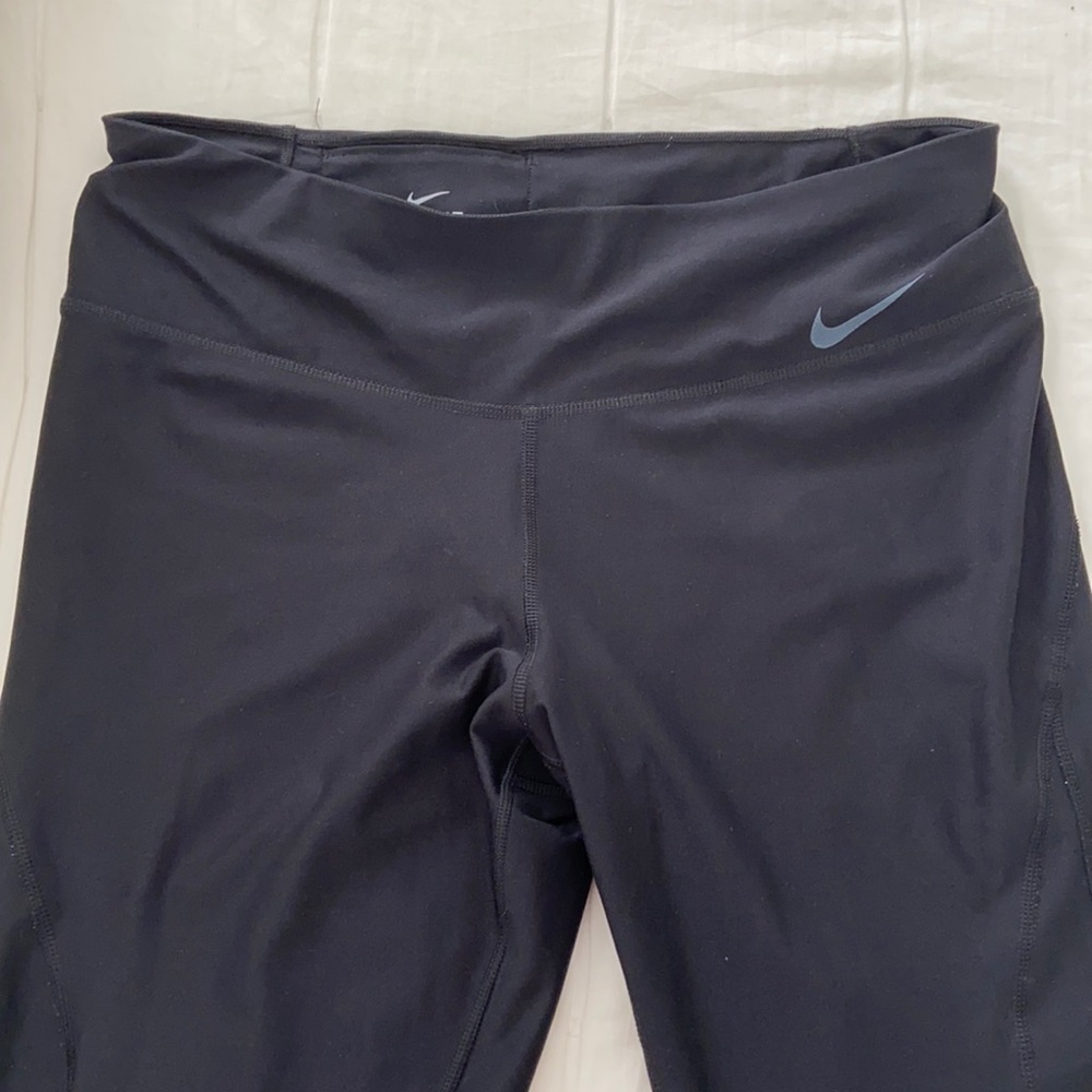 Nike Run tights crop length black Large